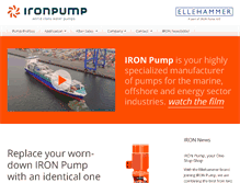 Tablet Screenshot of ironpump.com